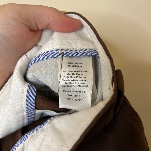 Talbots The‎ Perfect Chino Women's Brown Straight Leg Pants Size 8 - Picture 6 of 7